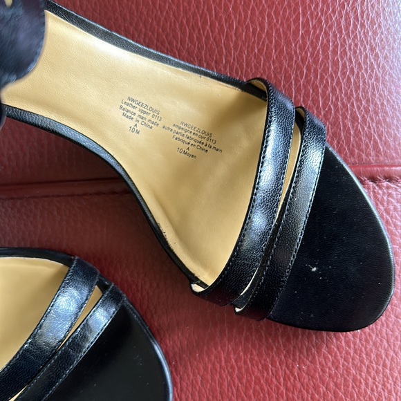 Nine West Gee Louis Black Genuine Leather Sandals - Picture 9 of 9